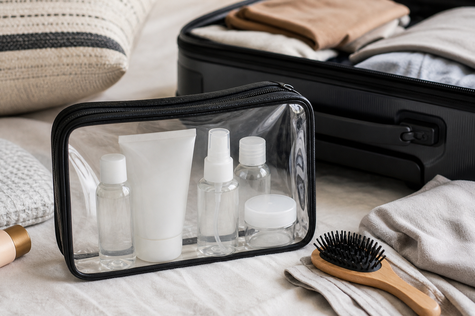 clear toiletry bag — editorial clearance guide image